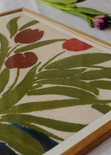 Anine Cecilie Iversen e - Tulips in a Blue Vase