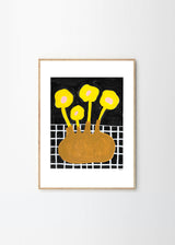 Madelen Möllard - Flowers In Brown Vase