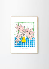 Madelen Möllard - PINK PLANT IN YELLOW VASE