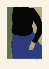 Rosie McGuinness - Black Top Blue Skirt