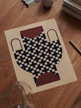 Studio Paradissi - Vase With Cross Pattern