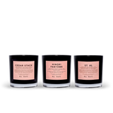 Cedar, Hinoki and St. Al Votive Set