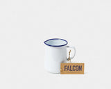 White with Blue Rim - 1 Pint Jug