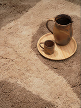 Awa Taupe New Zealand Washable Wool Rug