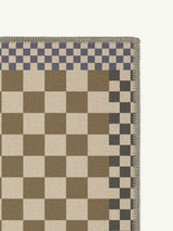 Checkered Taupe New Jute Rug