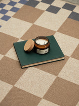 Checkered Taupe New Jute Rug