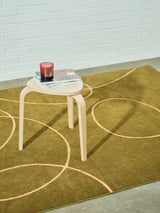 Extroverted Olive Cotton Feel Rug