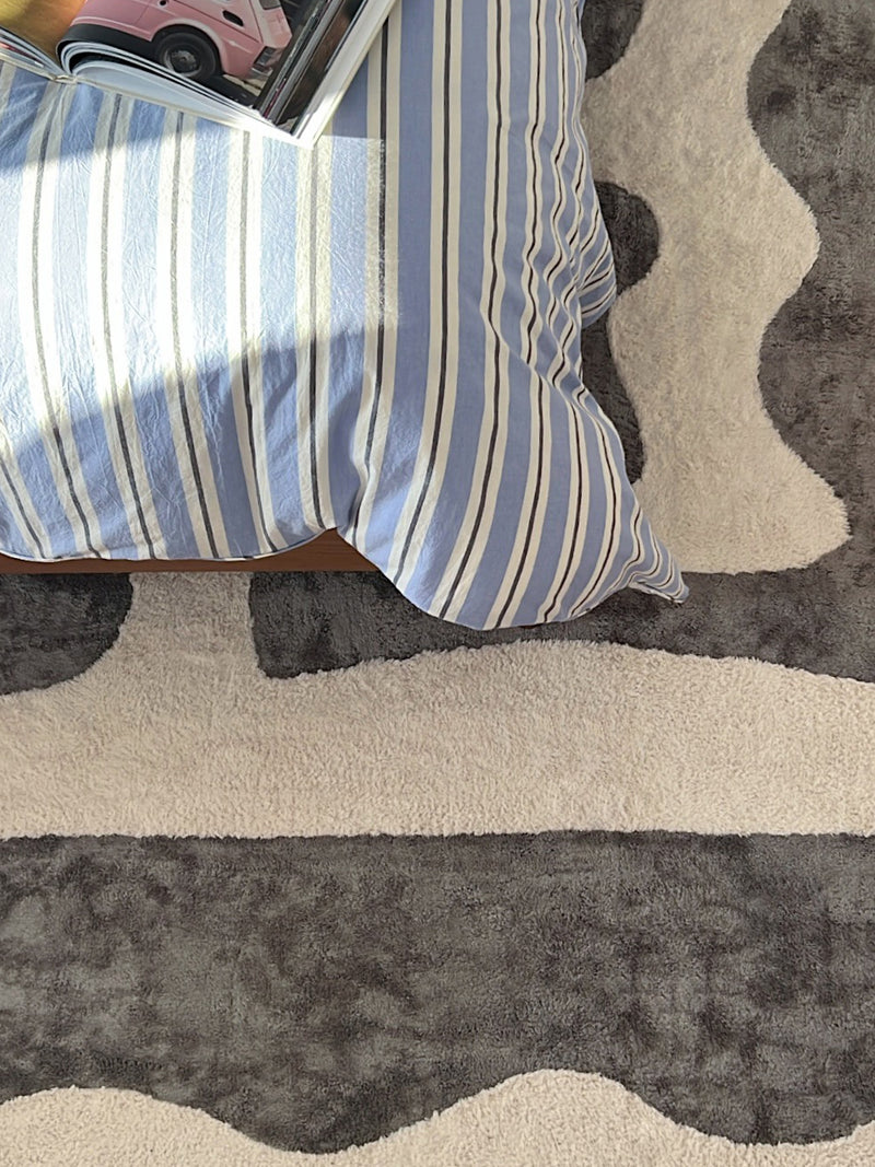 Reverie Taupe Cotton Feel Rug