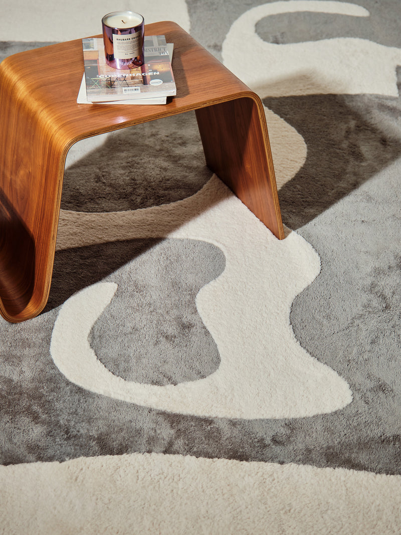 Reverie Taupe Cotton Feel Rug