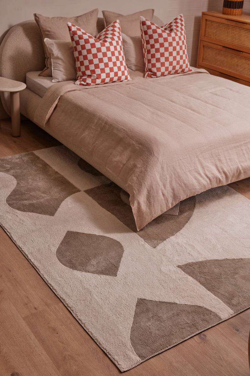 Whim Taupe Cotton Feel Rug