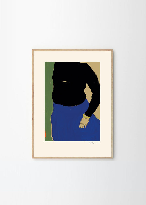 Rosie McGuinness - Black Top Blue Skirt