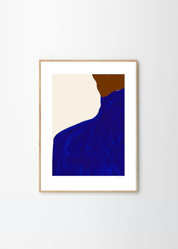 Rosie McGuinness - Blue Skirt Brown Jumper